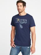 Old Navy Mens Mlb Team Graphic Tee For Men Tampa Bay Rays Size S
