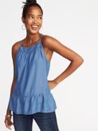 Old Navy Womens Tencel Swing Cami For Women Medium Wash Size M