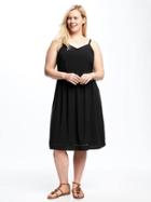 Old Navy Fit & Flare Cami Plus - Black