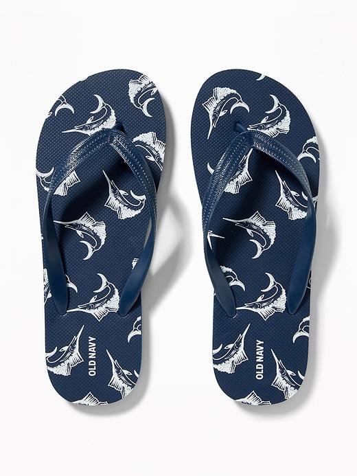 Old Navy Mens Graphic Flip-flops For Men Miami Marlins Size 8/9
