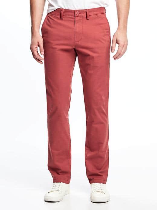 Old Navy Built In Flex Ultimate Slim Lightweight Khakis For Men - Brick A Brac