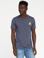 Old Navy Pac Man Embroidered Graphic Tee For Men - Ink Blue Heather