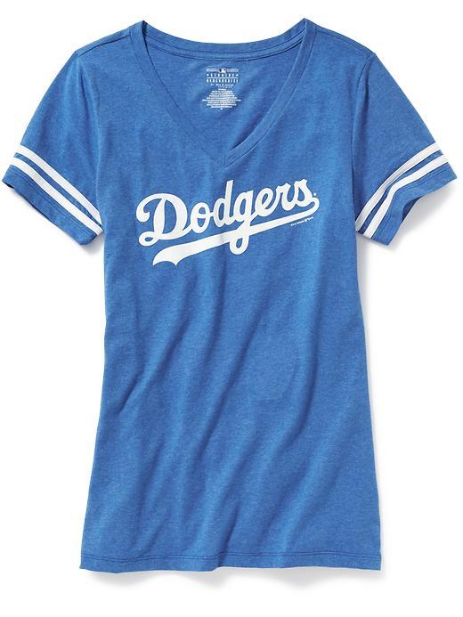 Old Navy Mlb V Neck Tee For Women - L.a. Dodgers