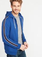 Classic Striped-sleeve Hoodie For Men