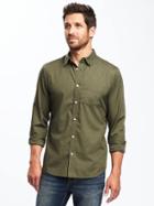 Old Navy Slim Fit Poplin Shirt For Men - Through The Trees