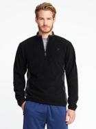 Old Navy Mens Go-warm Performance Fleece 1/4-zip Pullover For Men Blackjack Size Xxxl