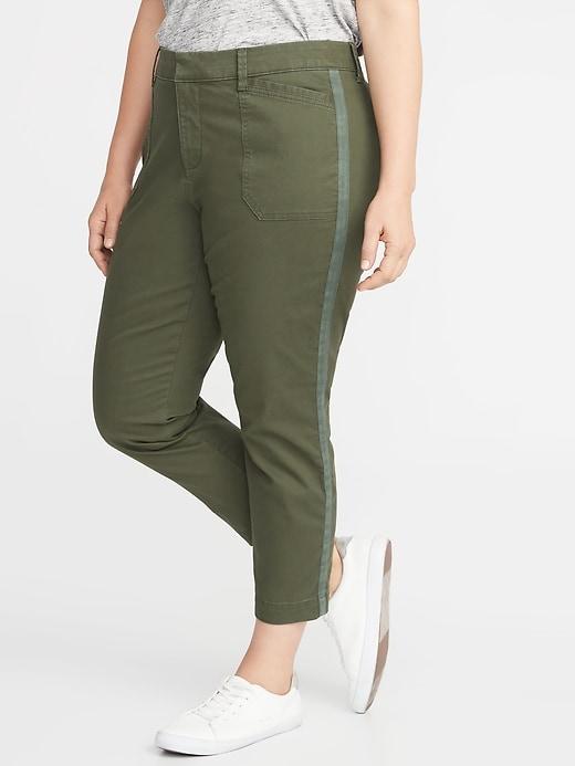 Mid-rise Secret-slim Pockets Plus-size Pixie Utility Chinos