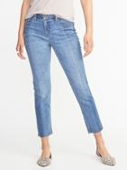 Old Navy Womens Boyfriend Straight Two-tone Jeans For Women Two-tone Blue Size 18