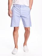 Old Navy Ultimate Flat Front Khaki Shorts For Men 10 - Blue