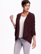 Old Navy Womens Open Front Cocoon Cardigan Size L - Raisin Arizona