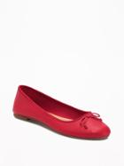 Old Navy Classic Ballet Flat For Women - Red
