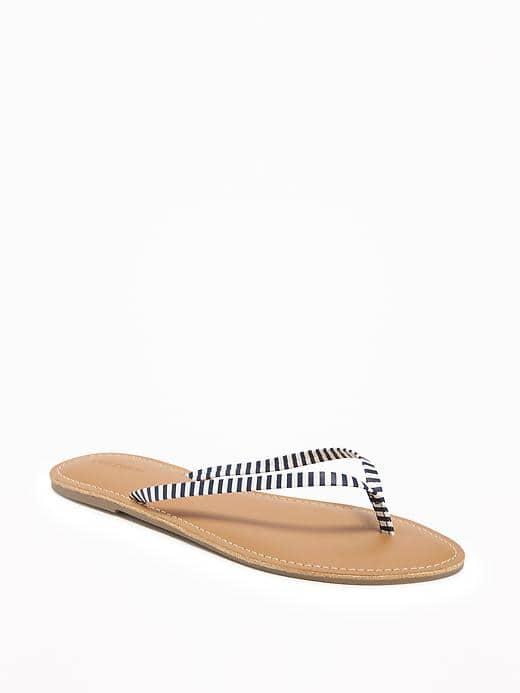 Old Navy Capri Sandals For Women - Navy Stripe
