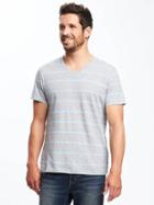 Old Navy Soft Washed V Neck Tee For Men - Bluetonium