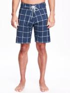 Old Navy Plaid Board Shorts For Men - The New Navy