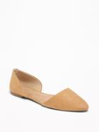 Faux-suede D&#39;orsay Flats For Women