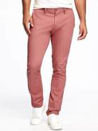 Old Navy Skinny Built In Flex Ultimate Khakis For Men - Dusty Red