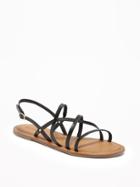 Old Navy Strappy Slide Sandals For Women - Black