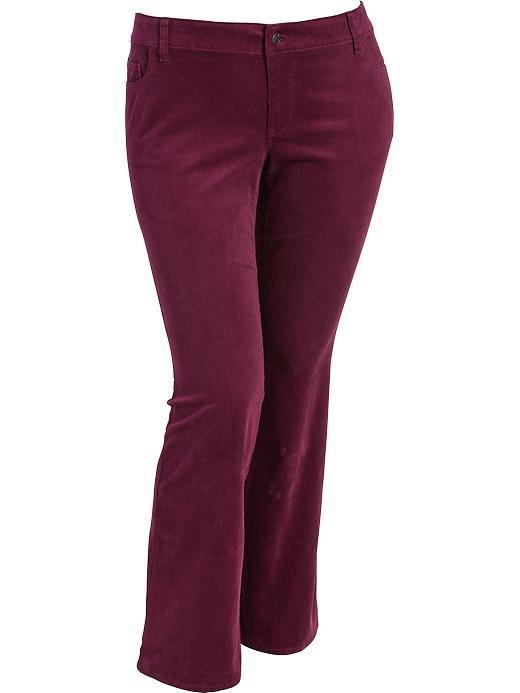 Old Navy Womens Plus The Rockstar Boot Cut Cords - Winter Wine