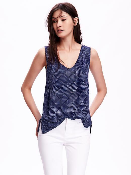 Old Navy Relaxed Seamed Tee - Multi Cool Print Tops