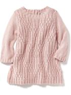 Old Navy Cable Knit Sweater Dress - Pink Elephant