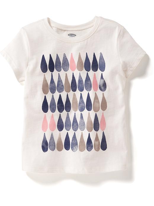Old Navy Crew Neck Graphic Tee - Blue Grid