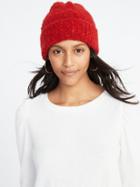 Old Navy Womens Boucl Beanie For Women Red Size One Size