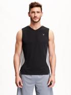 Old Navy Go Dry Mesh Basketball Tank For Men - Black