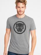 Old Navy Mens Marvel Black Panther Tee For Men Heather Gray Size S