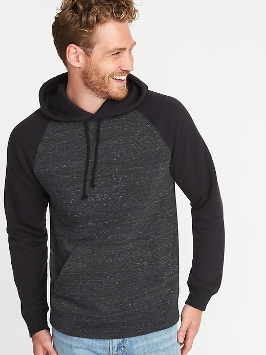 Old Navy Mens Classic Raglan Hoodie For Men Blackjack Size Xs