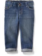 Old Navy Straight Leg Cuffed Jeans - Paint Splatter