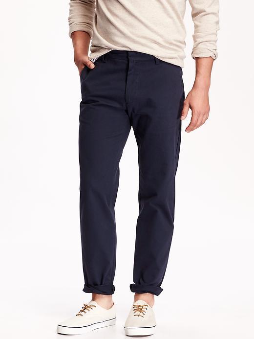 Old Navy Mens New Classic Slim Fit Khakis Size 33 W (32l) - Classic Navy
