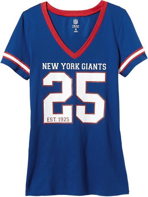 Old Navy Womens Nfl Team V Neck Tees - Giants