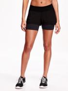 Old Navy Active 2 In 1 Shorts For Women - Black