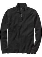 Old Navy Mens Rib Knit Zip Neck Pullovers Size L - Charcoal Heather