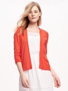 Old Navy Open Front Cardigan For Women - Orange You Cute
