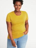 Old Navy Womens Slim-fit Plus-size Crew-neck Tee Squash Size 2x