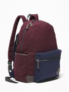 Old Navy Mens Zip-top Backpack For Men Burgundy/blue Size One Size