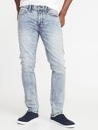 Old Navy Mens Slim 24/7 Built-in Flex Jeans For Men Acid Stone Wash Size 31w