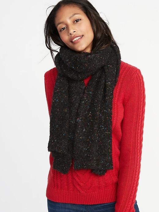 Old Navy Womens Boucl Scarf For Women Blackjack Size One Size