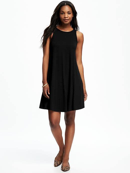 Old Navy Jersey Swing Dress For Women - Black