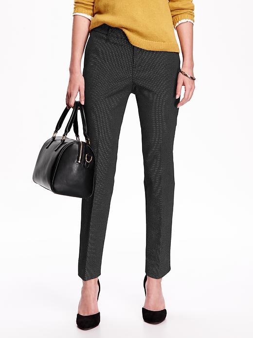 Old Navy Mid Rise Harper Trousers Size 0 Regular - On Black Dot
