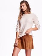 Old Navy Textured Boatneck Sweater Size M - Beige Blush