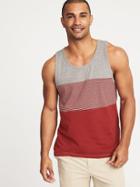 Old Navy Mens Soft-washed Color-block Tank For Men Heather Gray Size Xl
