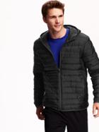 Old Navy Mens Quilted Hooded Jacket Size Xxl Big - Black
