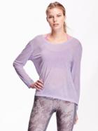 Old Navy Womens Active Crepe Tee Size L - Lavender Haven