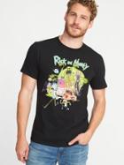 Old Navy Mens Rick And Morty Graphic Tee For Men Black Size Xxl