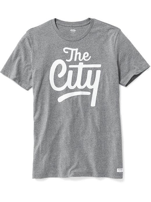 Old Navy San Francisco Graphic Tee For Men - Dark Heather Gray