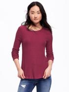 Old Navy Rib Knit Sweater For Women - Cranberry Cocktail