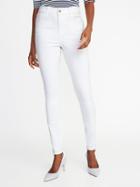 Old Navy Womens High-rise Clean-slate Rockstar Jeans For Women Bright White Size 14