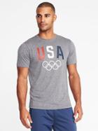 Old Navy Mens Go-dry Team Usa Graphic Tee For Men Team Usa Size Xl